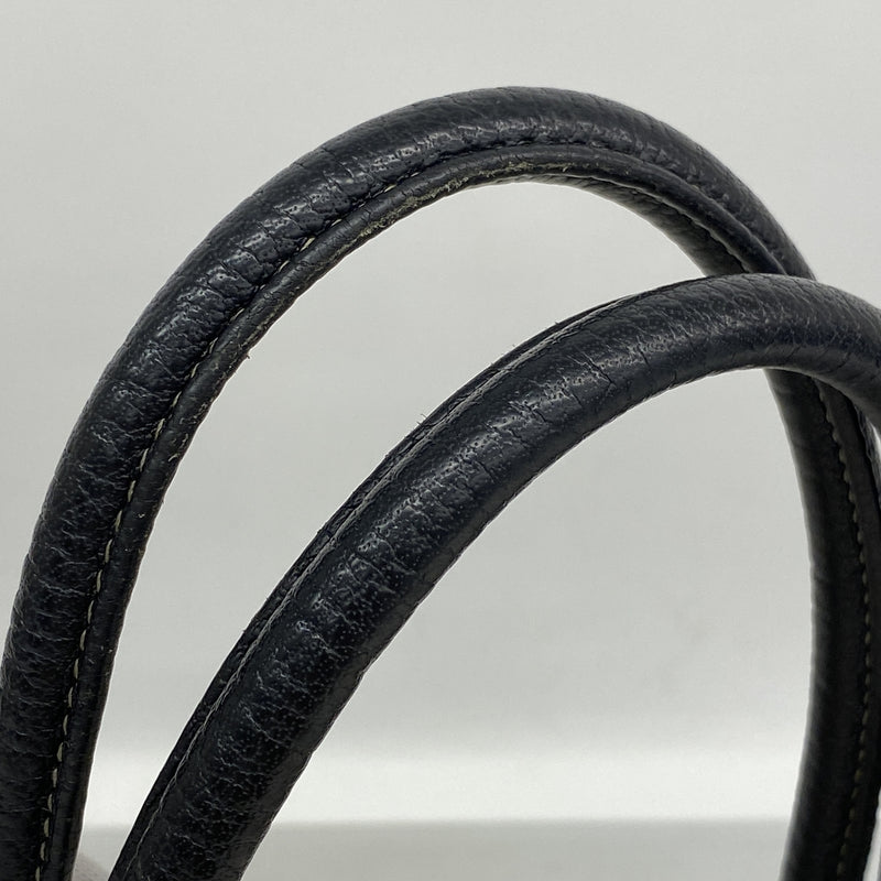 【6kd4564】エルメス トートバッグ ガーデンパーティPM トワルアッシュ ブラック シルバー金具 □J刻印【中古】レディース