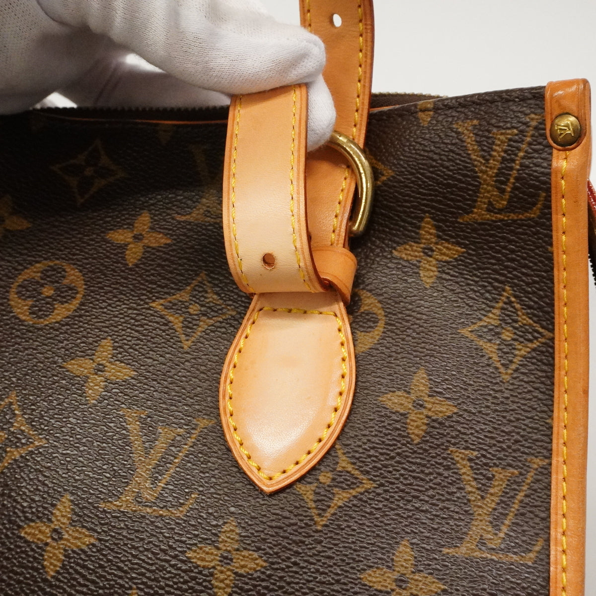 【6kd4577】ルイヴィトン トートバッグ モノグラム ポパンクールオ M40007 ブラウン【中古】レディース