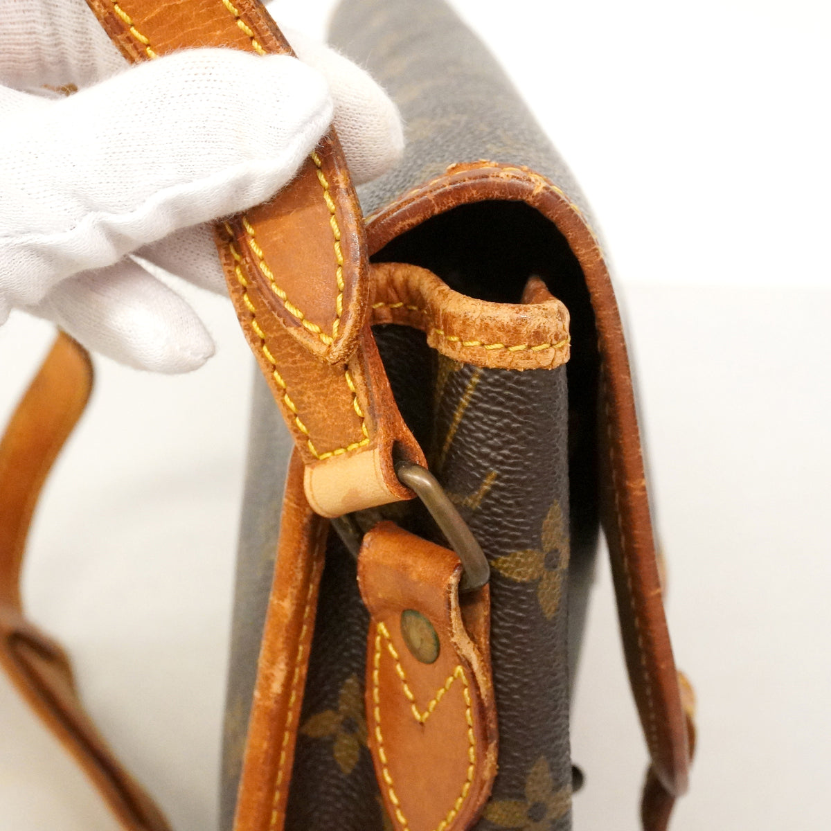 【6kd4579】ルイヴィトン ショルダーバッグ モノグラム ジベシエールMM M42247 ブラウン【中古】レディース