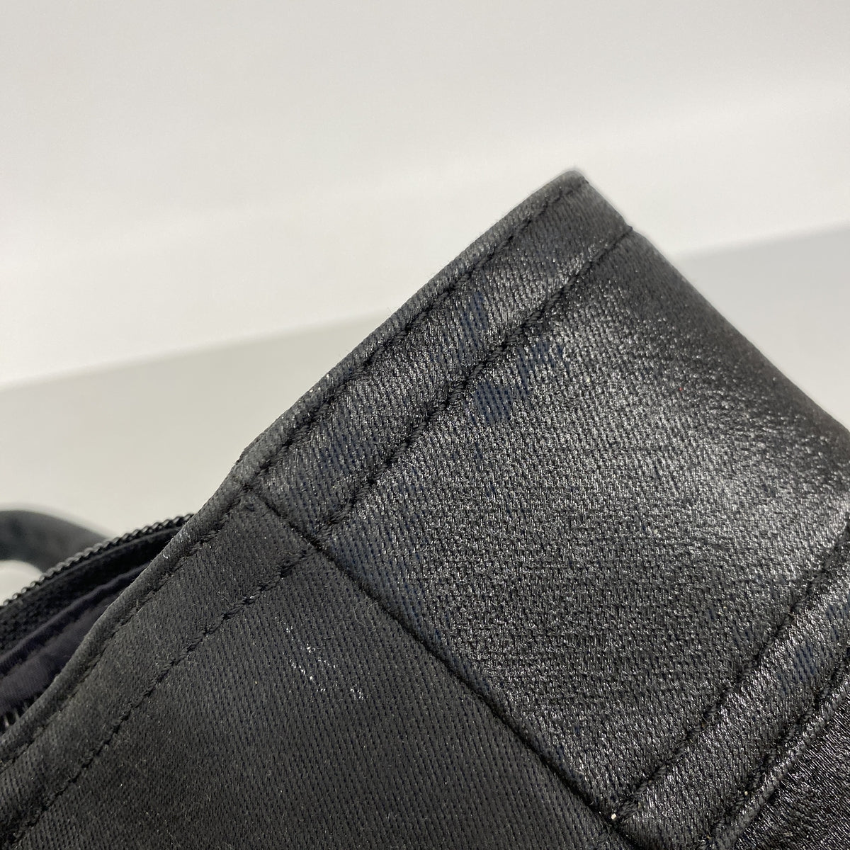 【6kd4593】シャネル トートバッグ パリビアリッツ キャンバス ブラック シルバー金具【中古】レディース