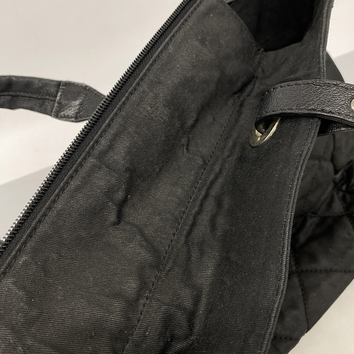 【6kd4593】シャネル トートバッグ パリビアリッツ キャンバス ブラック シルバー金具【中古】レディース
