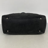 【6kd4593】シャネル トートバッグ パリビアリッツ キャンバス ブラック シルバー金具【中古】レディース