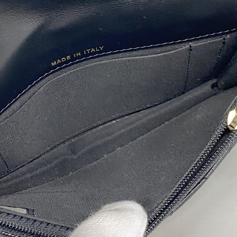 【6kd4595】シャネル ショルダーバッグ マトラッセ ラムスキン ブラック シャンパンゴールド金具【中古】レディース