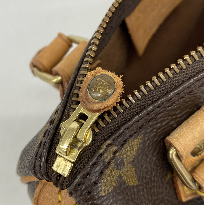 【6kd4597】ルイヴィトン ハンドバッグ モノグラム ミニスピーディ M41534 ブラウン【中古】レディース