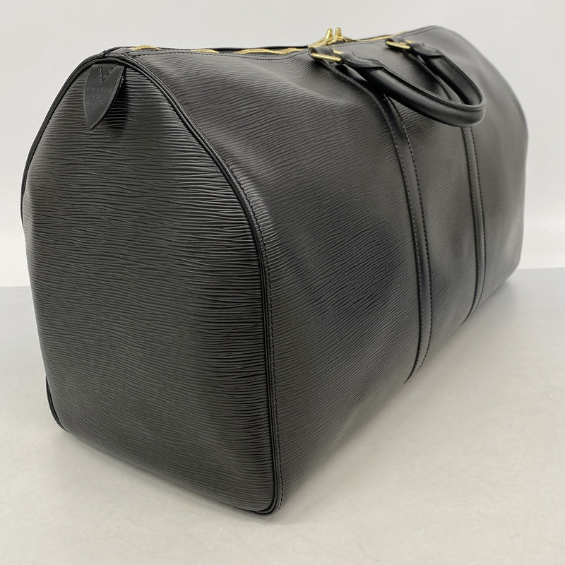【6kd4599】ルイヴィトン ボストンバッグ エピ キーポル50 M42962 ノワール【中古】メンズ レディース ユニセックス