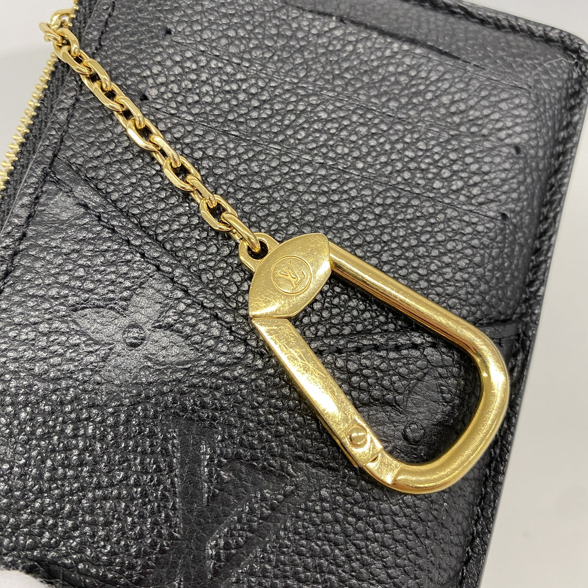 【6kd4602】ルイヴィトン コインケース モノグラム・アンプラント ポルトカルトレクトヴェルソ M69421 ノワール【中古】メンズ レディース ユニセックス