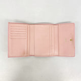 【6kd4608】シャネル 三つ折り財布 キャビアスキン ピンク ゴールド金具【中古】レディース