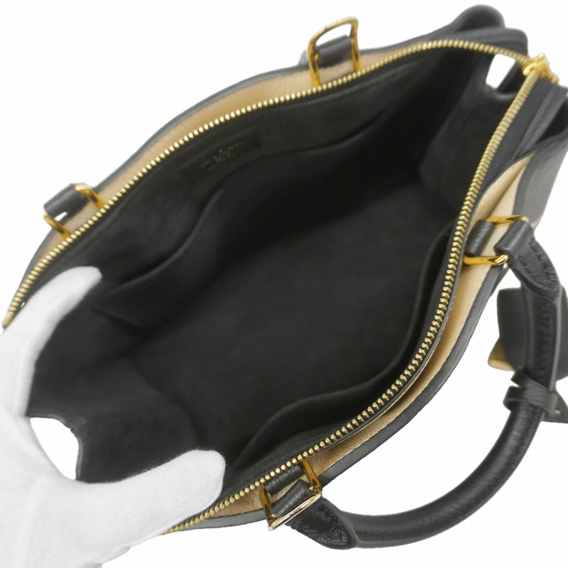 【6kd4624】ルイヴィトン ハンドバッグ モノグラム・アンプラント バイカラー プティパレPM M58913 ブラック ベージュ 2wayバッグ【中古】レディース