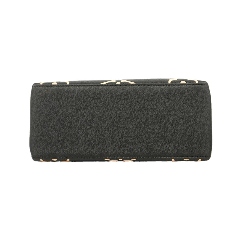 【6kd4624】ルイヴィトン ハンドバッグ モノグラム・アンプラント バイカラー プティパレPM M58913 ブラック ベージュ 2wayバッグ【中古】レディース