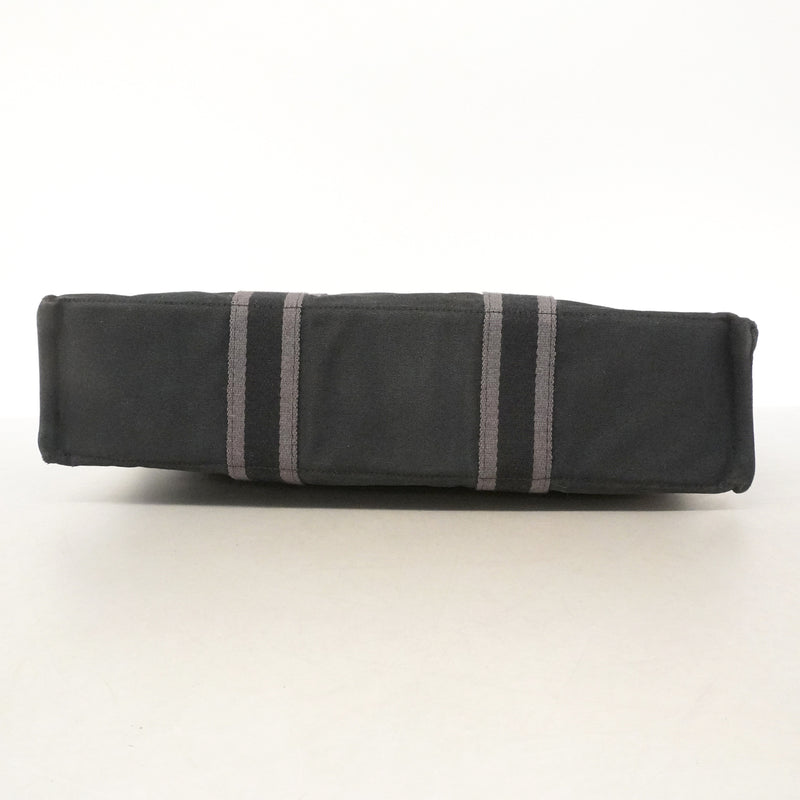 【6kd4628】エルメス トートバッグ フールトゥMM キャンバス ブラック シルバー金具【中古】レディース