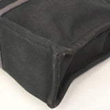 【6kd4628】エルメス トートバッグ フールトゥMM キャンバス ブラック シルバー金具【中古】レディース