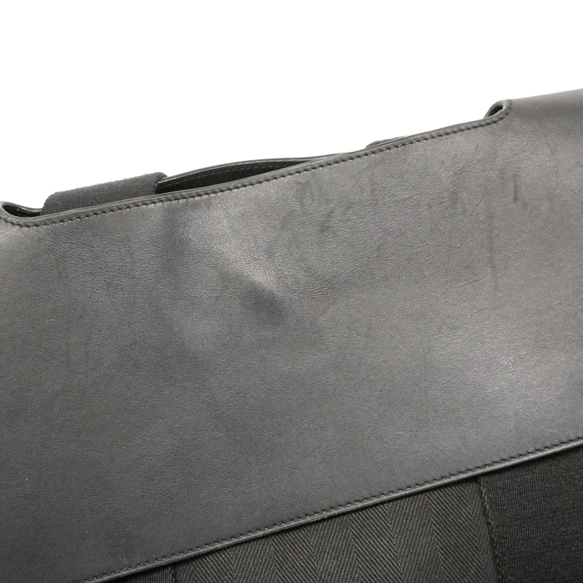 【6kd4629】エルメス トートバッグ ヴァルパラインMM トワルシェブロン ブラック シルバー金具【中古】メンズ レディース ユニセックス