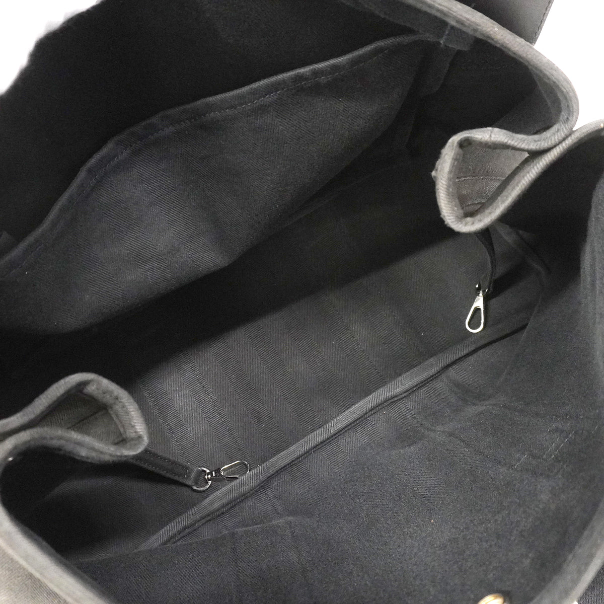 【6kd4629】エルメス トートバッグ ヴァルパラインMM トワルシェブロン ブラック シルバー金具【中古】メンズ レディース ユニセックス