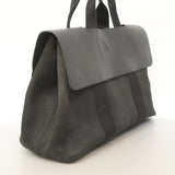 【6kd4629】エルメス トートバッグ ヴァルパラインMM トワルシェブロン ブラック シルバー金具【中古】メンズ レディース ユニセックス