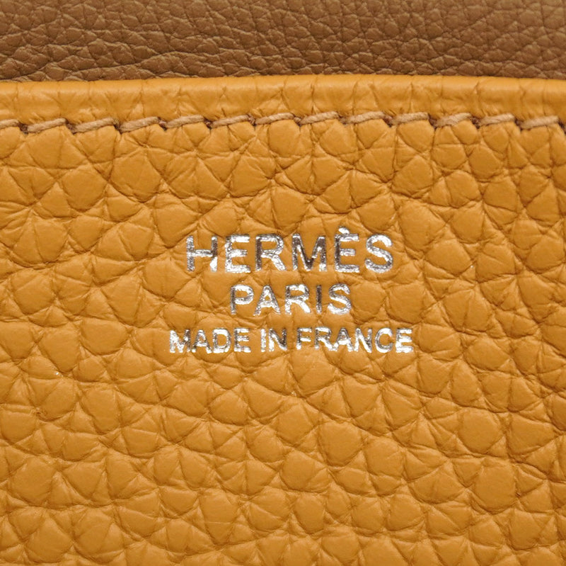 【6kd4638】エルメス ハンドバッグ アルザン25 トリヨンクレマンス セサミ シルバー金具 Z刻印【中古】レディース