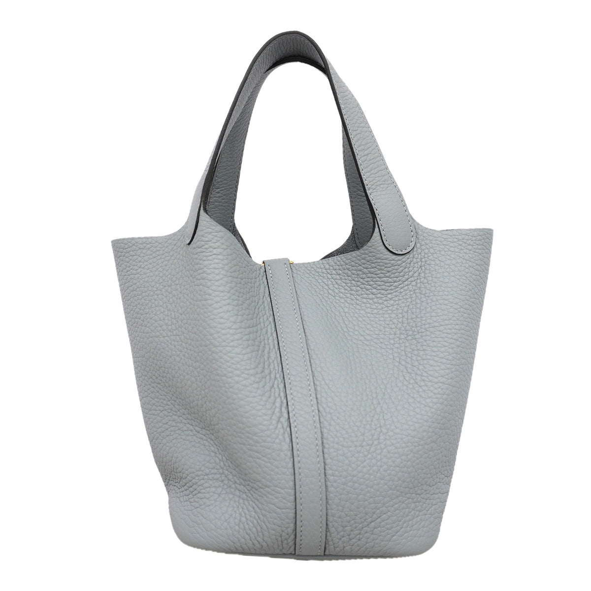 【6kd4641】エルメス ハンドバッグ ピコタンロックPM トリヨンクレマンス グリパンタン ゴールド金具 K刻印【中古】レディース