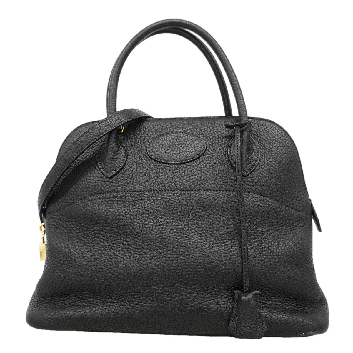 【6kd4642】エルメス ハンドバッグ ボリード31 トリヨンクレマンス ブラック ゴールド金具 □I刻印 2wayバッグ【中古】レディース