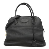 【6kd4642】エルメス ハンドバッグ ボリード31 トリヨンクレマンス ブラック ゴールド金具 □I刻印 2wayバッグ【中古】レディース