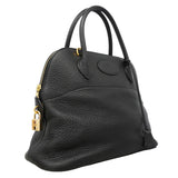 【6kd4642】エルメス ハンドバッグ ボリード31 トリヨンクレマンス ブラック ゴールド金具 □I刻印 2wayバッグ【中古】レディース