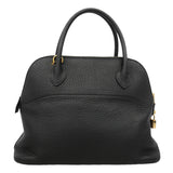 【6kd4642】エルメス ハンドバッグ ボリード31 トリヨンクレマンス ブラック ゴールド金具 □I刻印 2wayバッグ【中古】レディース