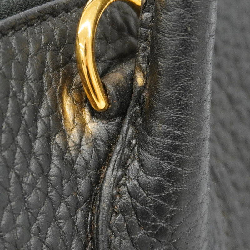 【6kd4642】エルメス ハンドバッグ ボリード31 トリヨンクレマンス ブラック ゴールド金具 □I刻印 2wayバッグ【中古】レディース