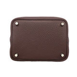 【6kd4651】エルメス ハンドバッグ ピコタンロックPM トリヨンクレマンス ルージュセリエ シルバー金具 Z刻印【中古】レディース