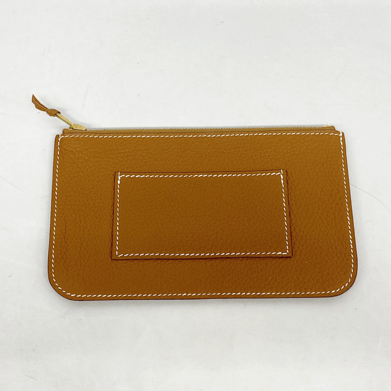 【6kd4675】エルメス 長財布 ドゴンGM トゴ ゴールド ゴールド金具 □E刻印【中古】メンズ レディース ユニセックス