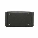 【6kd4677】エルメス ハンドバッグ リンディミニ トリヨンクレマンス ブラック シルバー金具 G刻印 2wayバッグ【中古】レディース