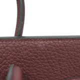 【6kd4678】エルメス ハンドバッグ バーキン35 フィヨルド ルージュアッシュ ゴールド金具 □M刻印【中古】レディース