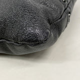 【6kd4688】シャネル トートバッグ レザー ブラック シルバー金具【中古】レディース