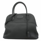 【6kd4692】エルメス ハンドバッグ ボリード31 トリヨンクレマンス ブラック シルバー金具 C刻印 2wayバッグ【中古】レディース