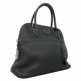 【6kd4692】エルメス ハンドバッグ ボリード31 トリヨンクレマンス ブラック シルバー金具 C刻印 2wayバッグ【中古】レディース