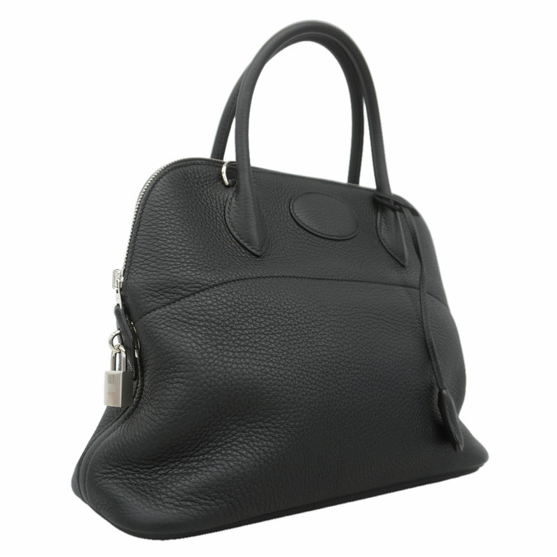 【6kd4692】エルメス ハンドバッグ ボリード31 トリヨンクレマンス ブラック シルバー金具 C刻印 2wayバッグ【中古】レディース