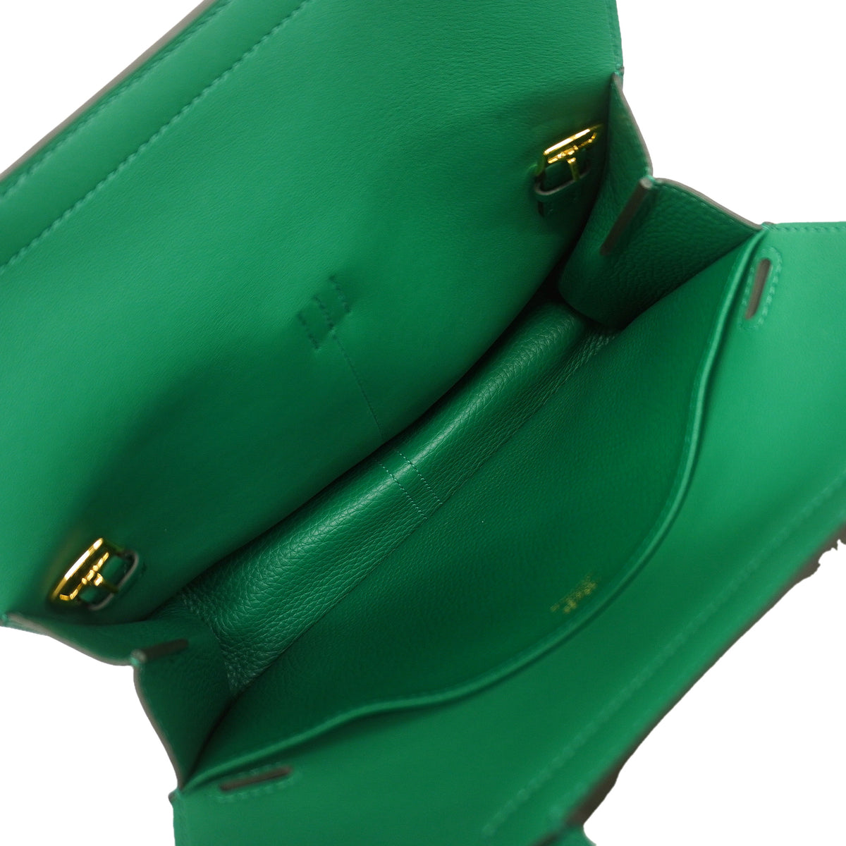 【6kd4694】エルメス ハンドバッグ アルザン25 トリヨンクレマンス ヴェールモワイヤン ゴールド金具 W刻印 2wayバッグ【中古】レディース