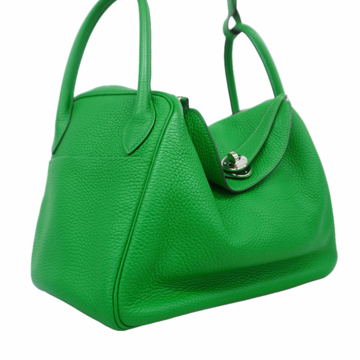 【6kd4696】エルメス ハンドバッグ リンディ30 トリヨンクレマンス バンブー シルバー金具 □R刻印 2wayバッグ【中古】レディース