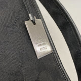 【6kd4748】グッチ ショルダーバッグ GGキャンバス 91762 キャンバス ブラック シルバー金具【中古】レディース