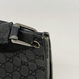 【6kd4748】グッチ ショルダーバッグ GGキャンバス 91762 キャンバス ブラック シルバー金具【中古】レディース