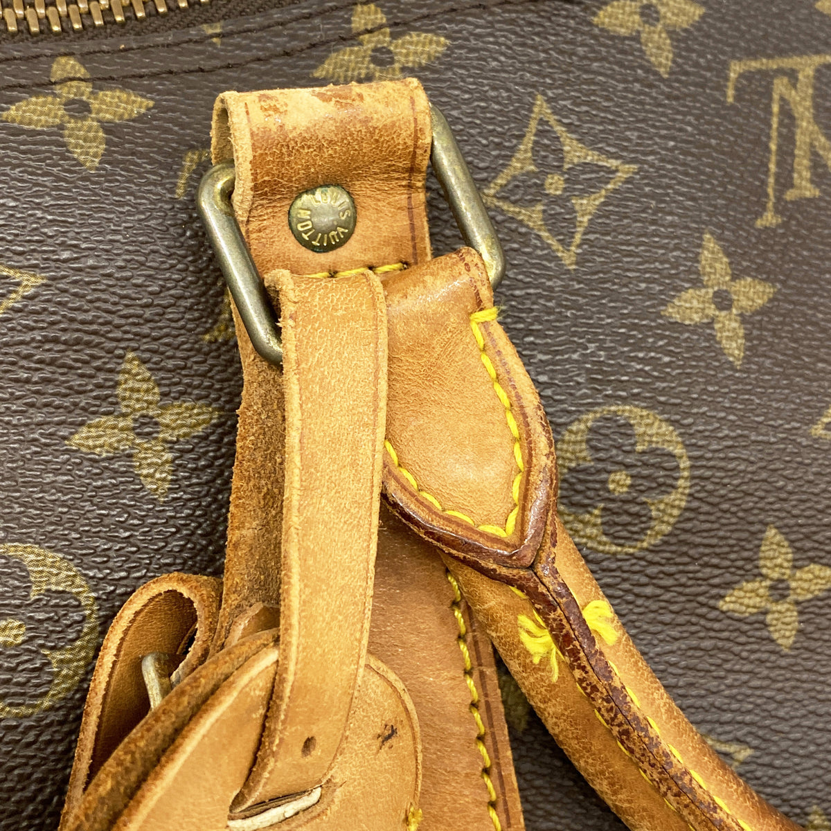 【6kd4761】ルイヴィトン ボストンバッグ モノグラム キーポルバンドリエール60 M41412 ブラウン【中古】メンズ レディース ユニセックス