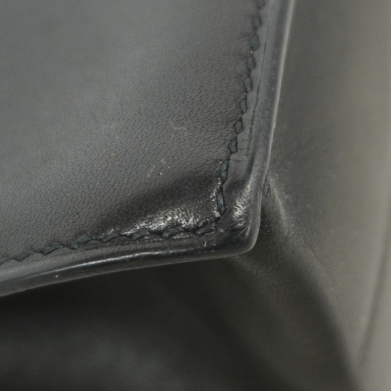 【6kd4777】エルメス ショルダーバッグ ケリーダンス スイフト ブラック シルバー金具 □K刻印【中古】レディース