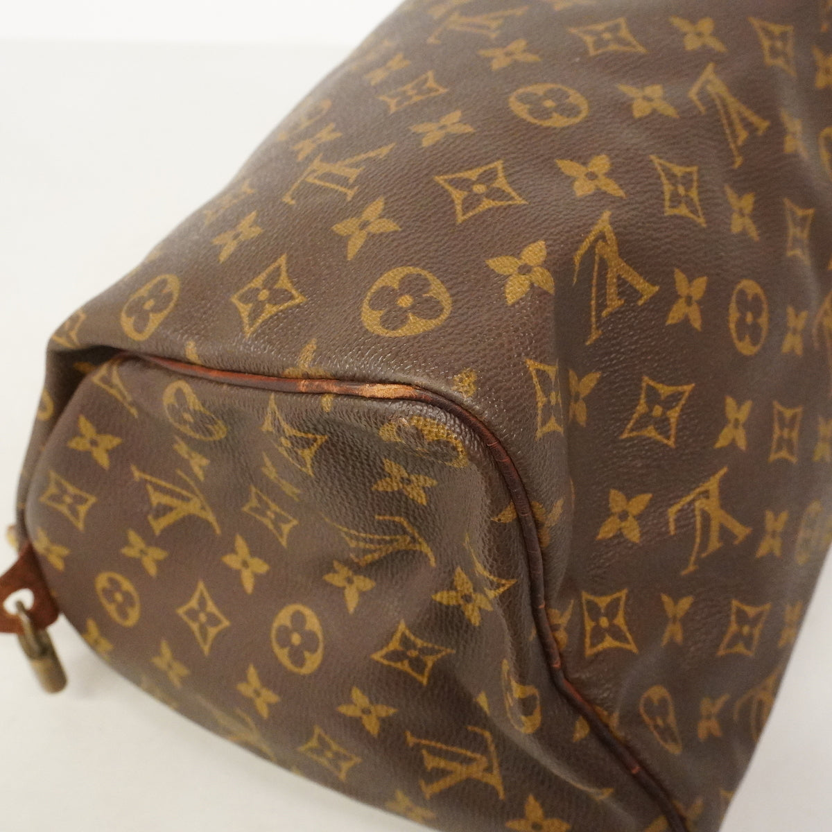 【6kd4784-h】ルイヴィトン ハンドバッグ モノグラム スピーディ35 M41107 ブラウン【中古】レディース