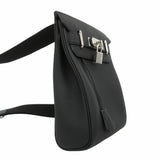 【6kd4792】エルメス ショルダーバッグ ケリーアッカドPM トゴ ブラック シルバー金具 K刻印【中古】レディース