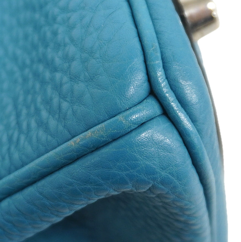 【6kd4805】エルメス ハンドバッグ バーキン30 トゴ ブルージーン シルバー金具 □I刻印【中古】レディース