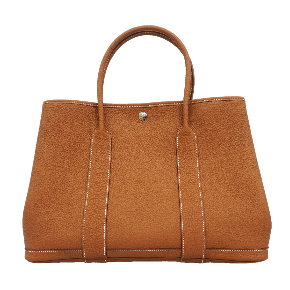 【6kd4809】エルメス トートバッグ ガーデンパーティPM ネゴンダ ゴールド シルバー金具 B刻印【中古】レディース