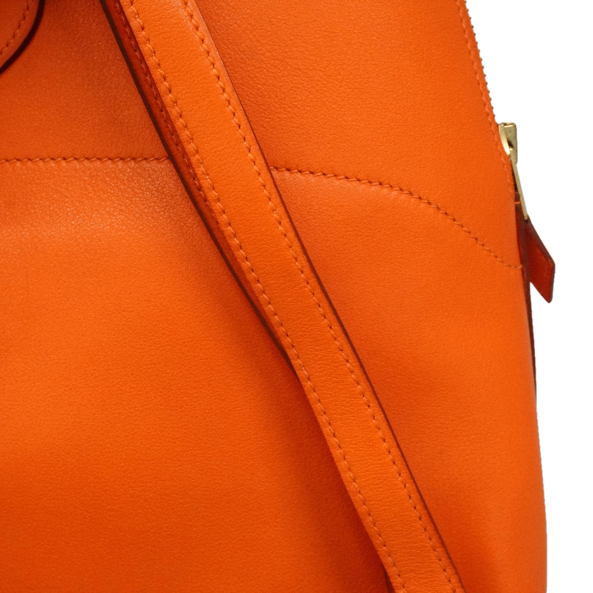 【6kd4812】エルメス リュック・デイパック ボリードアド ヴォーガリバー オレンジ ゴールド金具 □V刻印【中古】レディース