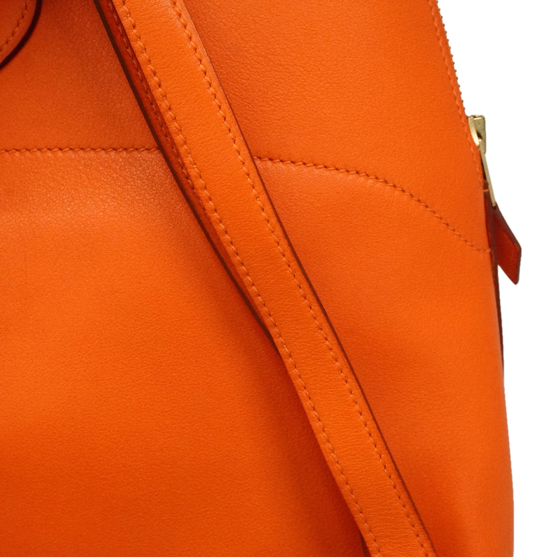 【6kd4812】エルメス リュック・デイパック ボリードアド ヴォーガリバー オレンジ ゴールド金具 □V刻印【中古】レディース