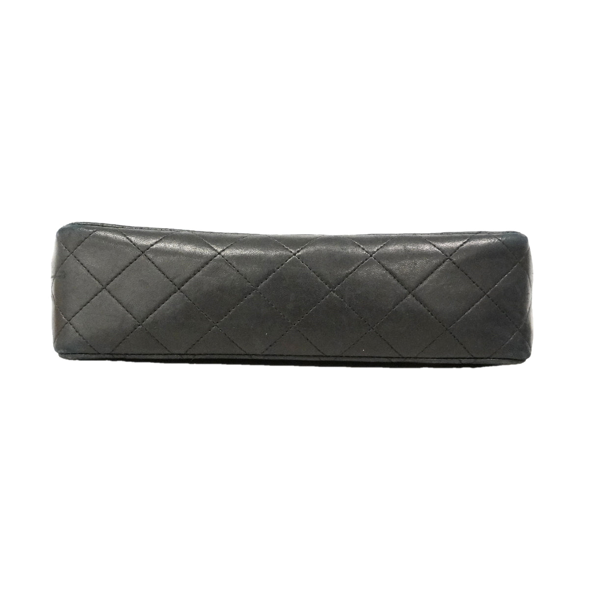 【6kd4819】シャネル ショルダーバッグ マトラッセ Wフラップ Wチェーン ラムスキン ブラック ゴールド金具【中古】レディース