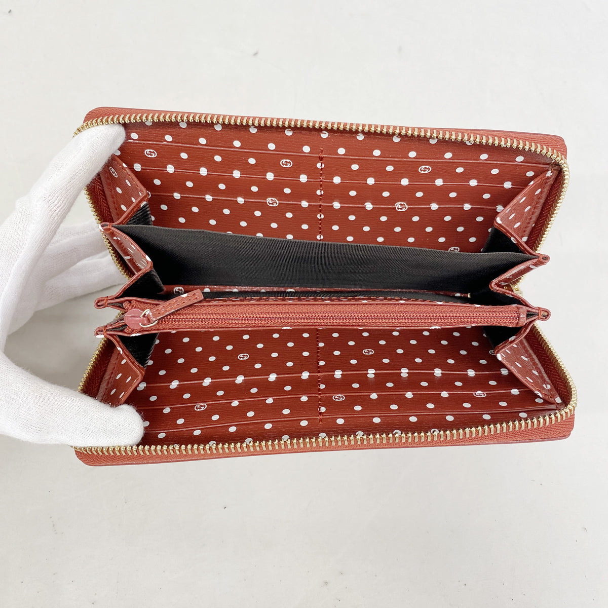 【6kd4833】グッチ 長財布 インターロッキングG 309705 レザー ボルドー シャンパンゴールド金具【中古】レディース