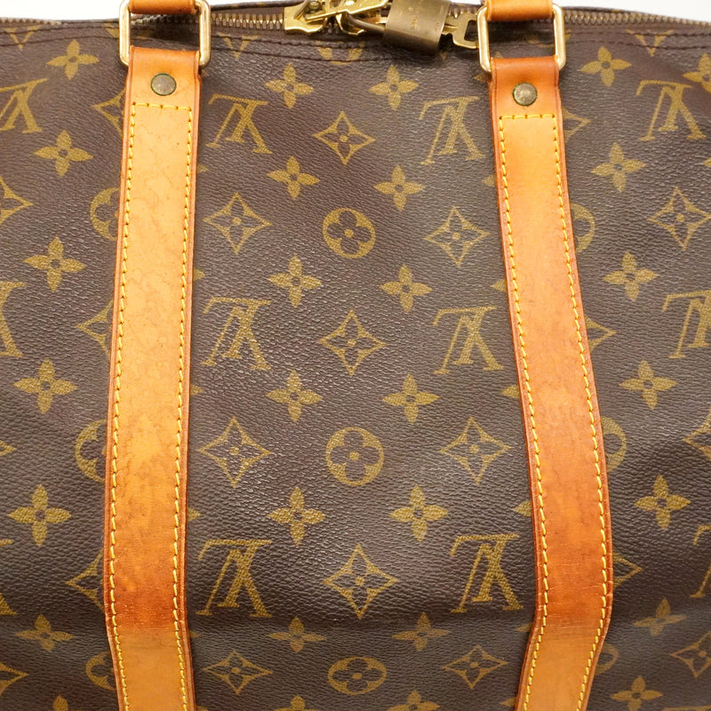 【6kd4835】ルイヴィトン ボストンバッグ モノグラム キーポル50 M41426 ブラウン【中古】メンズ レディース ユニセックス