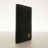 【6kd4840】シャネル カードケース ココボタン レザー ブラック ゴールド金具【中古】メンズ レディース ユニセックス