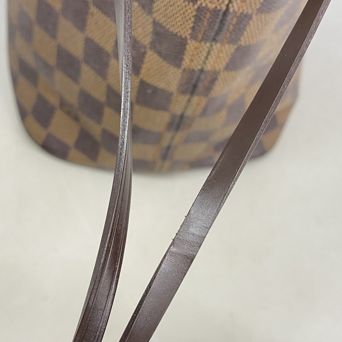 【6kd4846】ルイヴィトン トートバッグ ダミエ ネヴァーフルMM N51105 エベヌ【中古】レディース